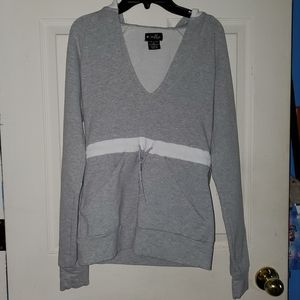 5 for $20 | Y2K Oakley V-Neck Pullover Hooded Sweater with Front Pocket